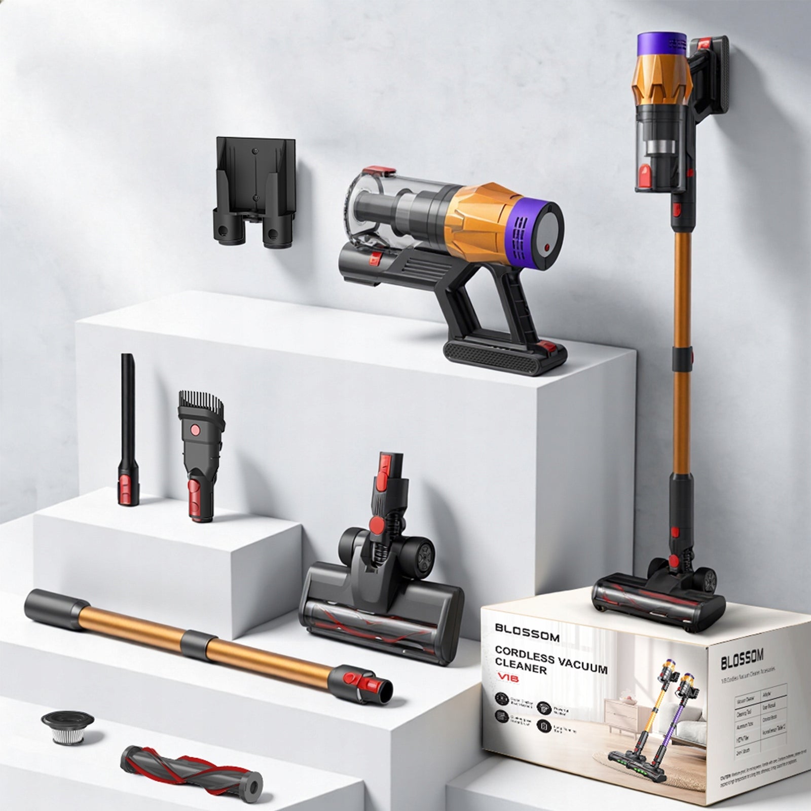 Blossom V18 Cordless Handheld Vacuum Cleaner 550W 50KPa for Home and Car Manufacturer code 6921629751309