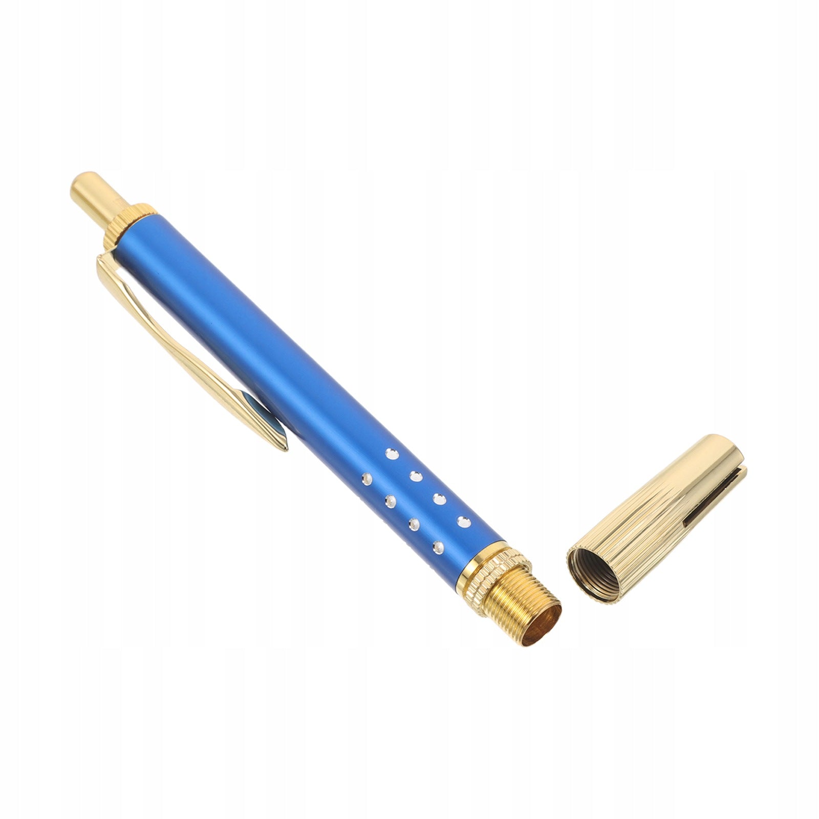 Blue Reusable Diabetic Lancing Pen for Accurate Painless Blood Sampling
