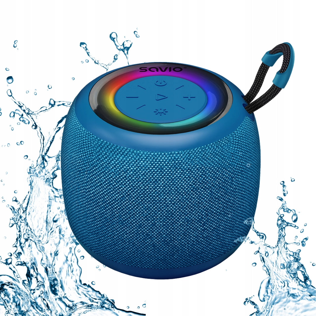 Bluetooth 5.0 Wireless Speaker USB Savio BS-042 5W FM Radio Blue Packaging status original