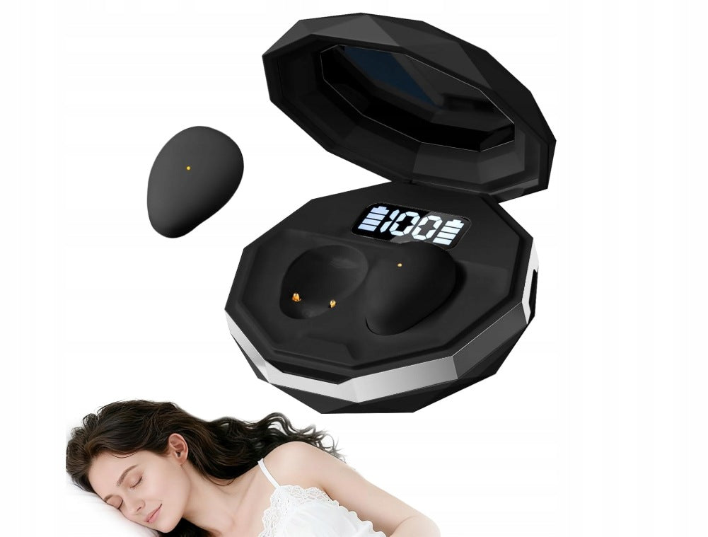 Bluetooth Headphones Wireless Sleeping Pouch In-Ear Screen Beige Manufacturer code Sluchawki Bluetooth Bezprzewodowe Douszne