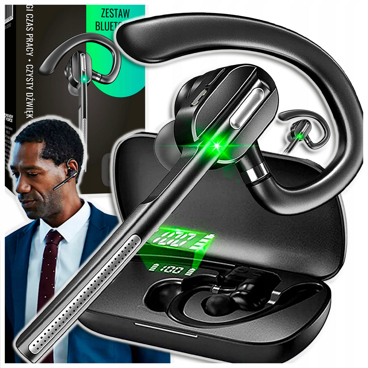 Bluetooth Headset For Call Driver For Phone Wireless Kit Brand no brand