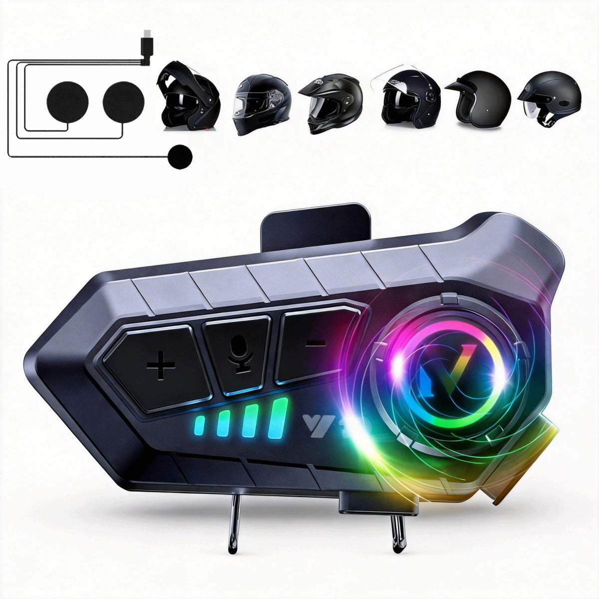 Bluetooth Headset for Motorcycle Helmet