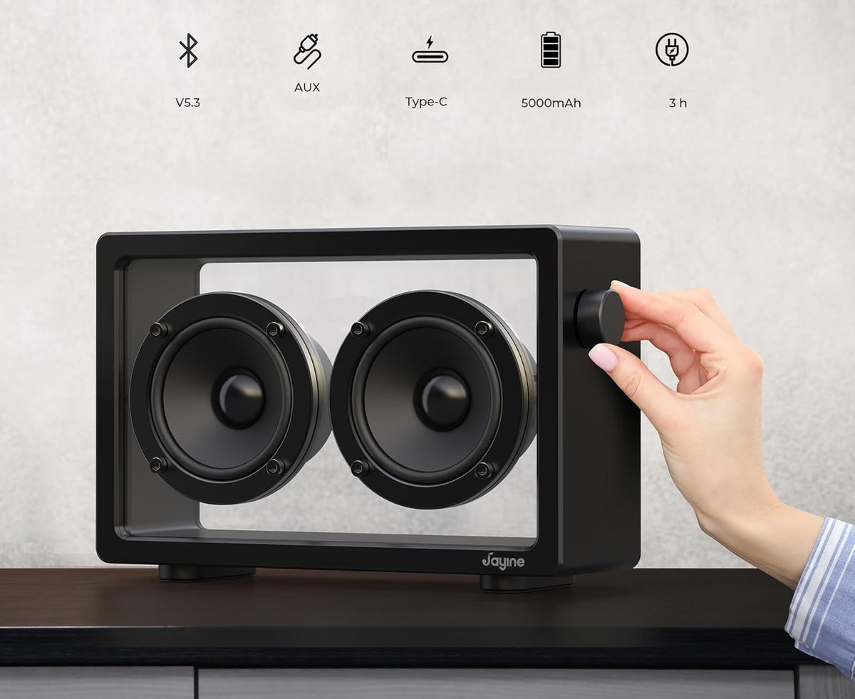 Bluetooth Speaker 16W Portable V5.3 Black JAYINE Brand no brand