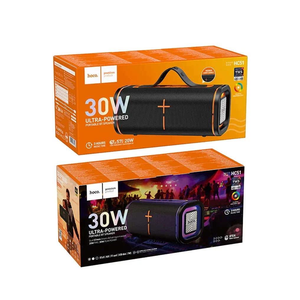 Bluetooth Speaker 30W 5h Hoco HC51 Black Small Portable For Plot Manufacturer code 6942007680608