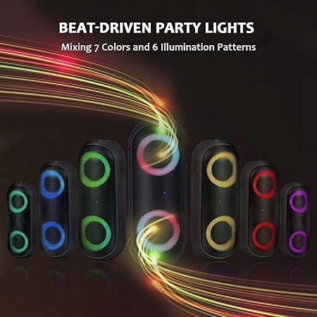 Bluetooth Speaker 30W RGB IPX7 True Wireless Stereo Packaging status original