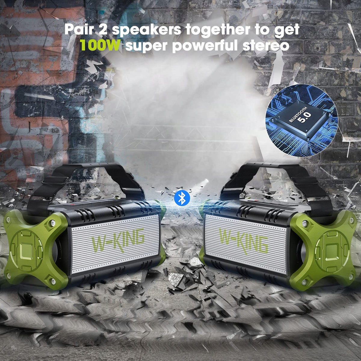 Bluetooth Speaker 50W Super Loud 24h HD Operation EAN (GTIN) 5907684163609