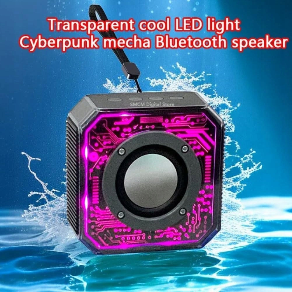 Bluetooth Speaker Knot Transparent RGB Flashlight Portable for Home Na Brand no brand