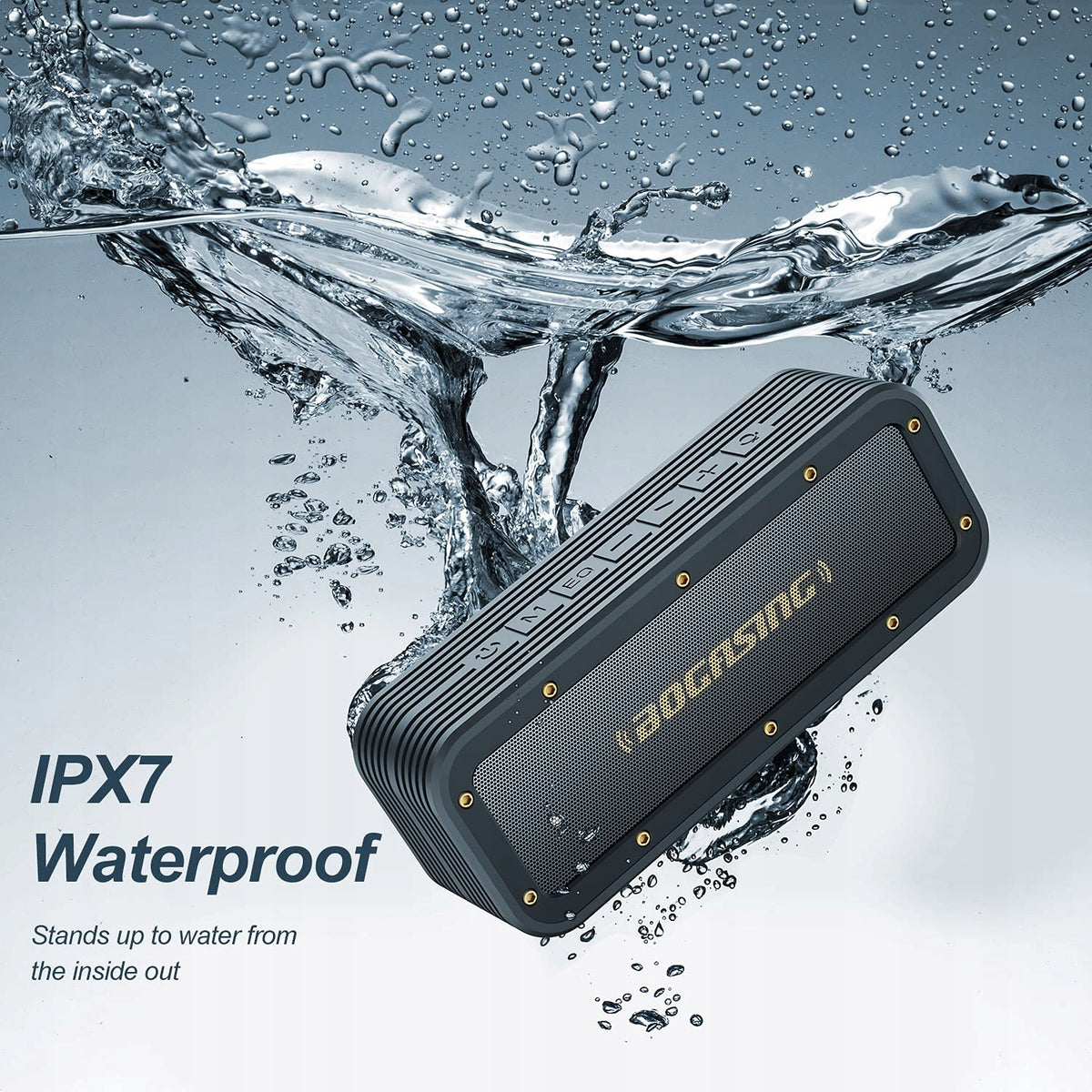 Bluetooth Speaker M4 Waterproof IPX7 40W Color black