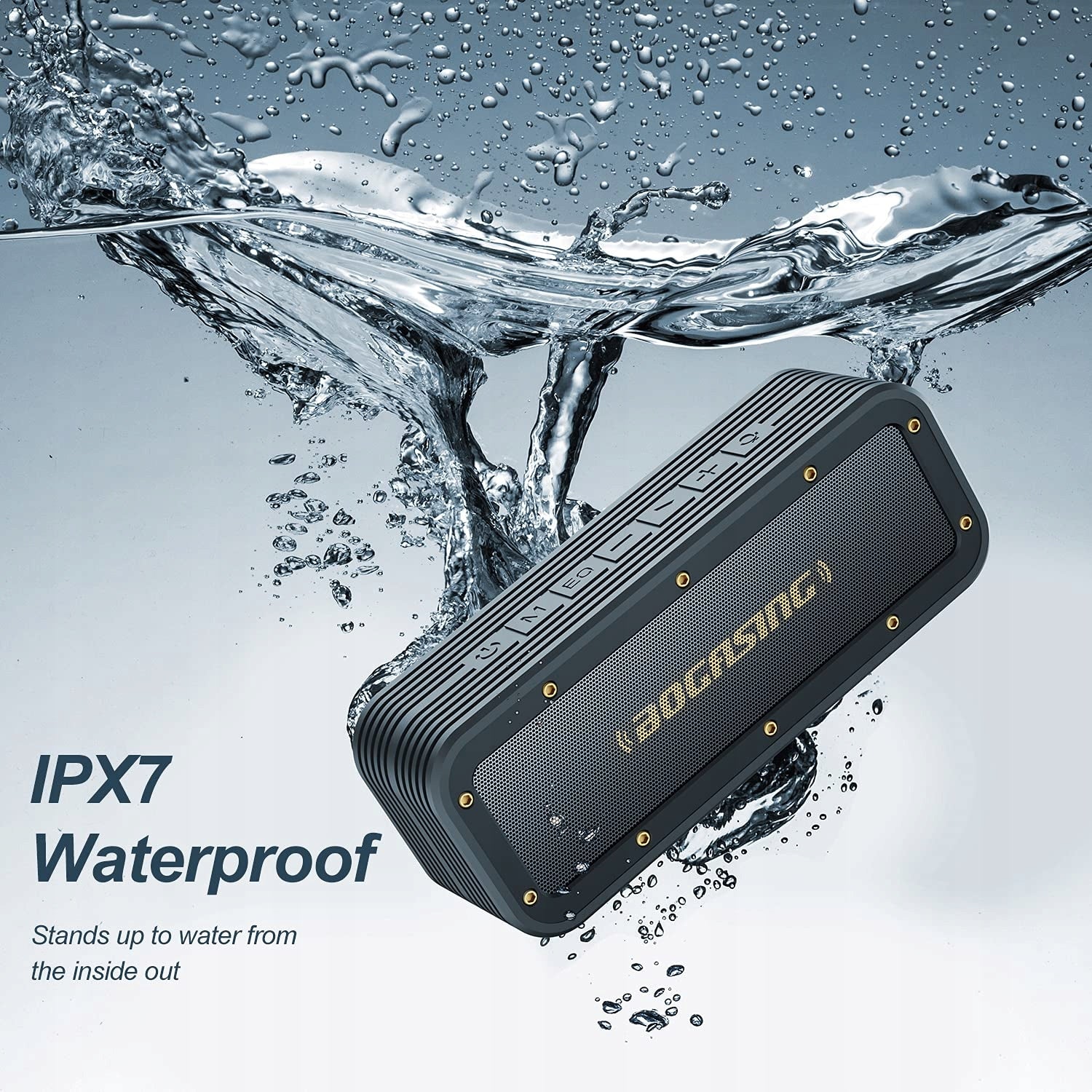 Bluetooth Speaker M4 Waterproof IPX7 40W Color black