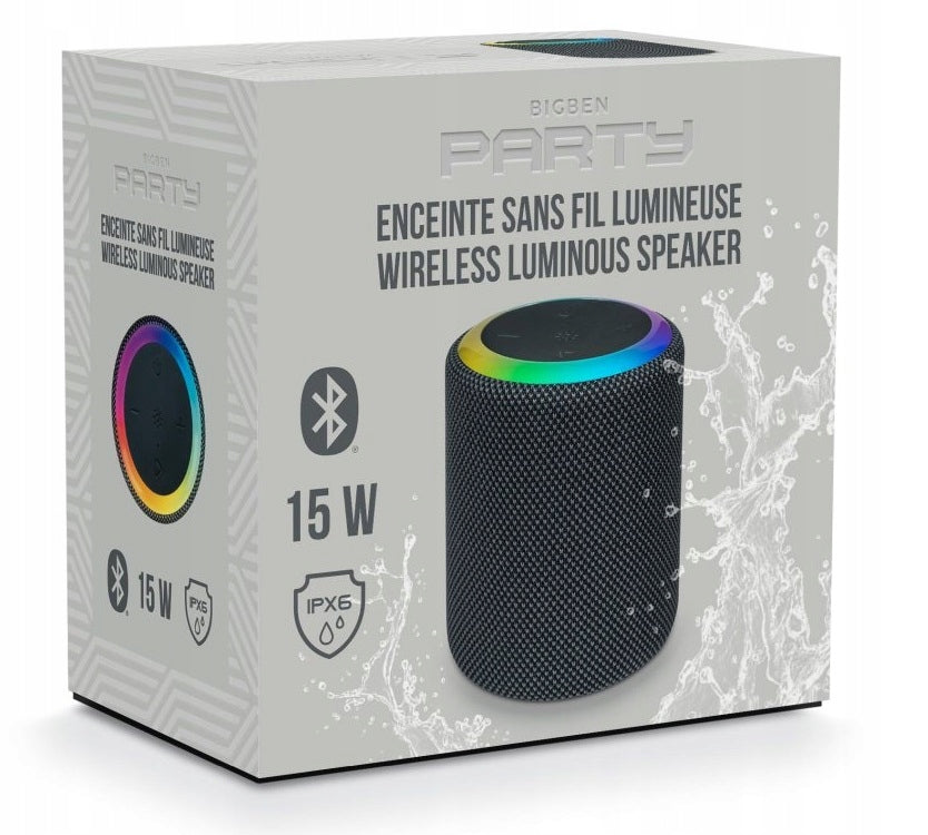 Bluetooth Speaker Party Sound360 Backlight 15W IPX6 Big Ben Brand Bigben