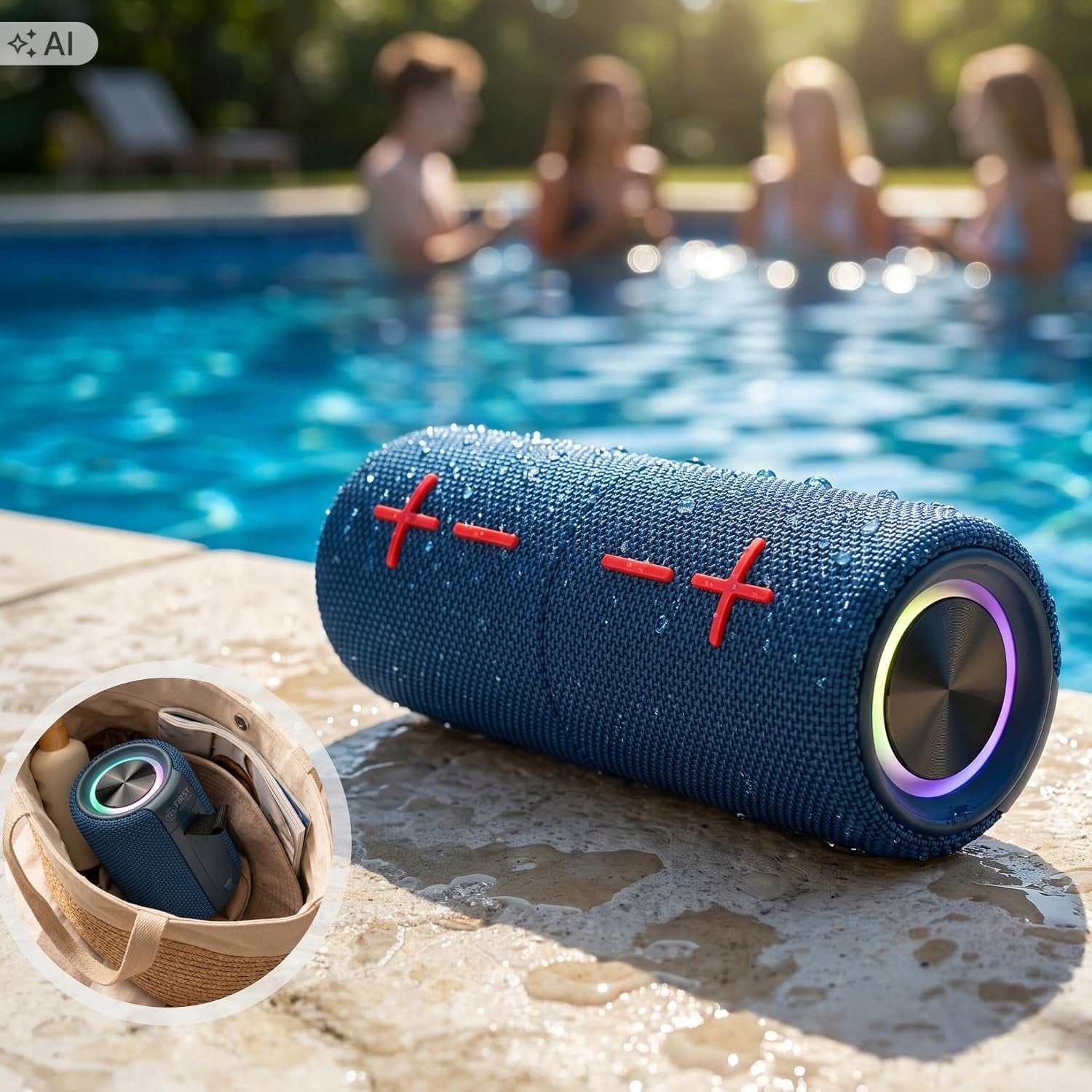 Bluetooth Speaker Portable 2in1 10W TZS First Austria 2400mAh USB-C AUX Manufacturer code FA-1923
