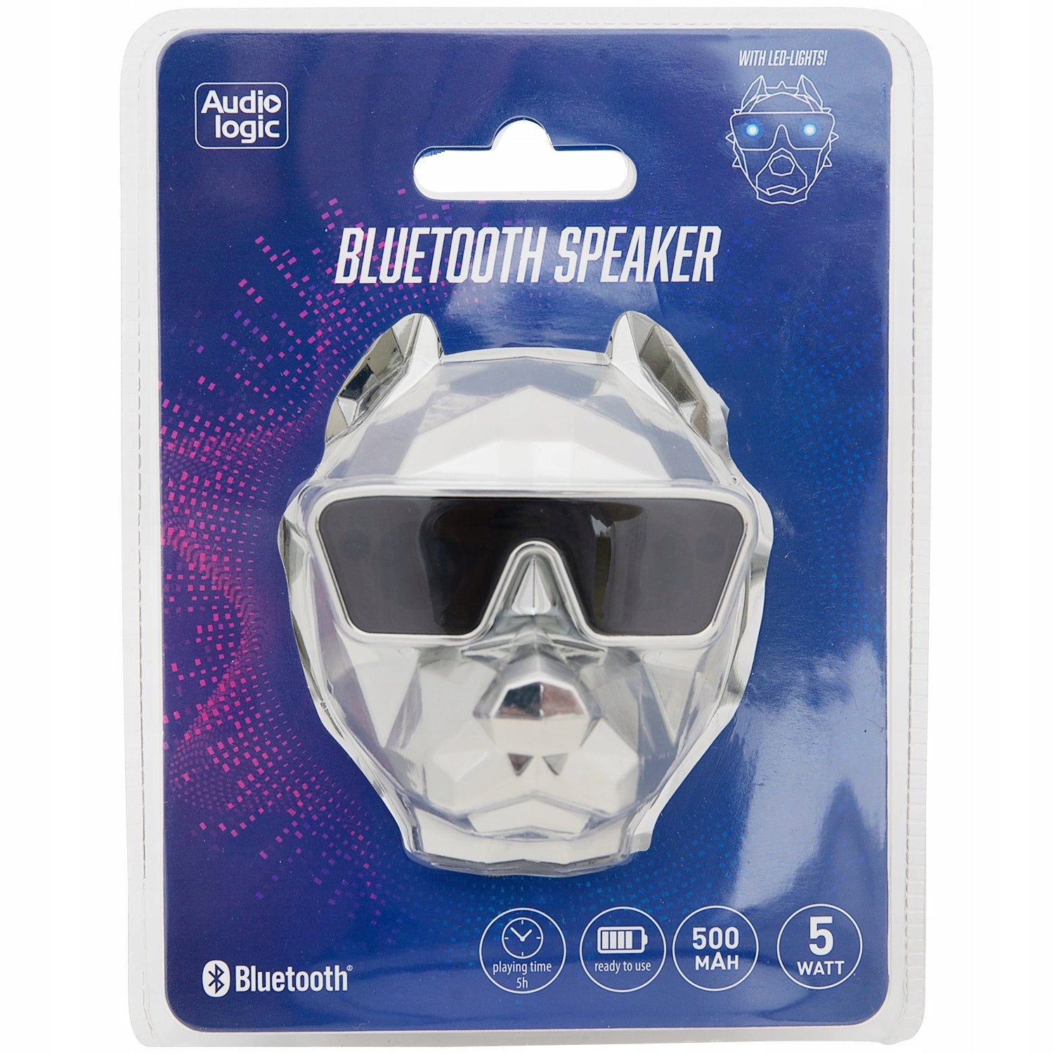 Bluetooth Speaker Portable Mobile 5W LED DOG C Brand Audio Logic