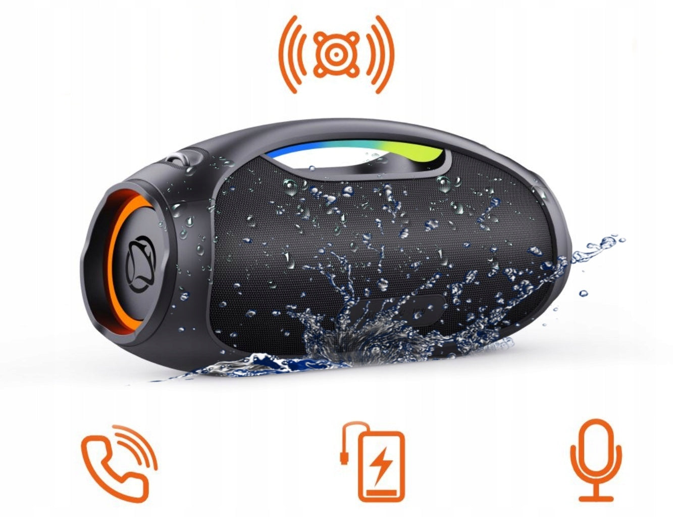 Bluetooth Speaker Portable Wireless Manta SPK320 120W Powerbank Strap Packaging status original
