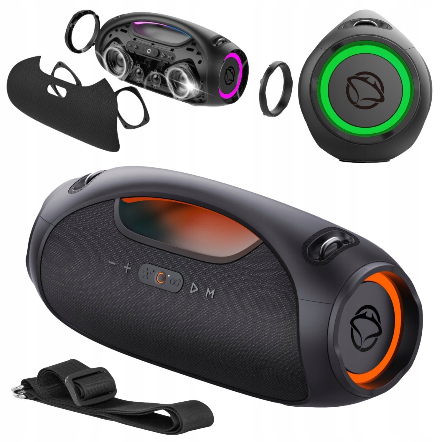 Bluetooth Speaker Portable Wireless Manta SPK320 120W Powerbank Strap