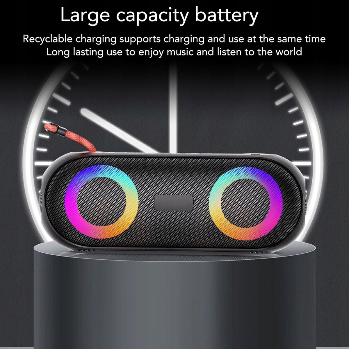 Bluetooth Speaker, Wireless Portable HiFi RGB Speaker with Powerful EAN (GTIN) 6901882873826