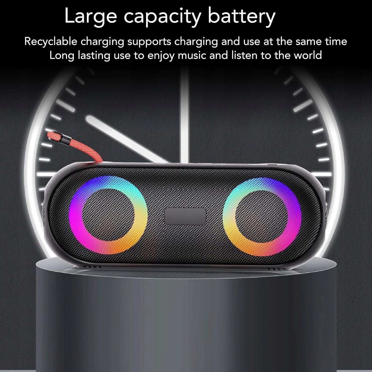 Bluetooth Speaker, Wireless Portable HiFi RGB Speaker with Powerful EAN (GTIN) 6901882873826