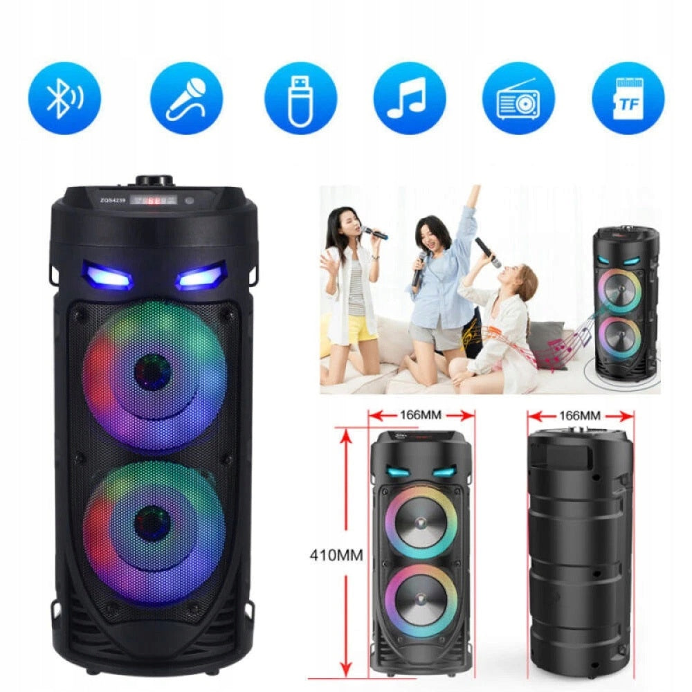 Bluetooth Speaker With Led, Microphone And Remote Control | Events, Grills, Picnics Brand no brand