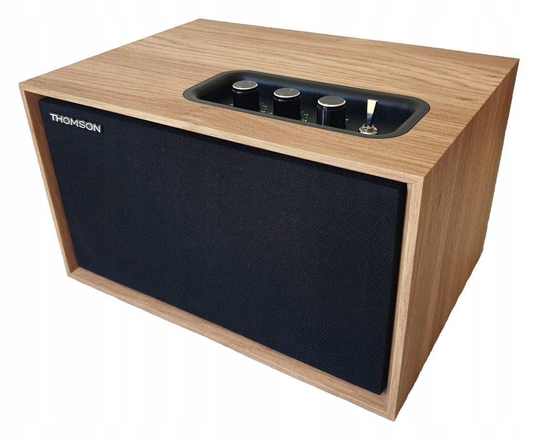 Bluetooth mobile speaker in wooden case Thomson WS302 Packaging status original