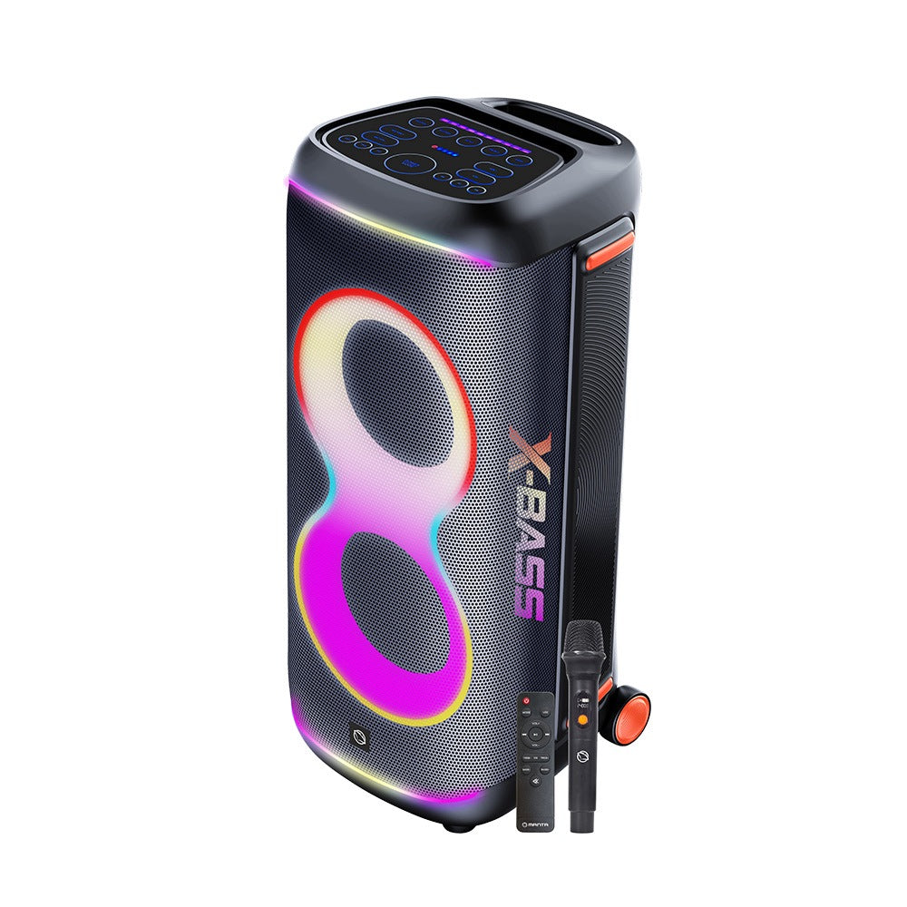 Bluetooth speaker Karaoke Power Audio Manta ORION microphone 300W X-Bass