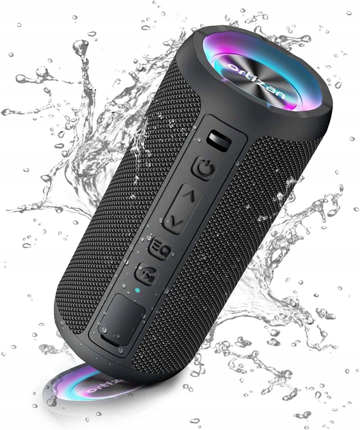 Bluetooth speaker Ortizan X10 black waterproof RGB IPX7 24W A2DP