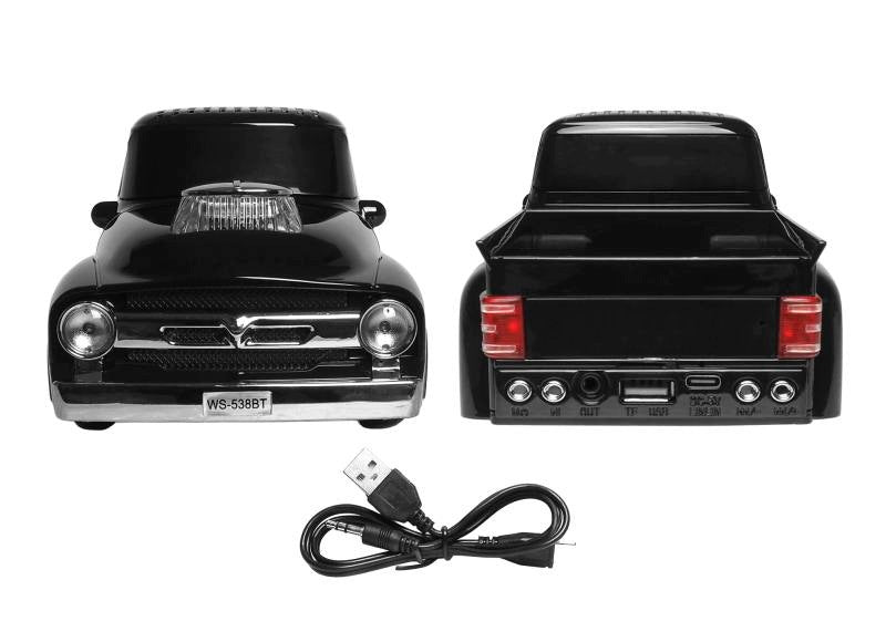 Bluetooth speaker RETRO WS-538 ,10W,FM radio,USB,TF,black Manufacturer code LXWS538B