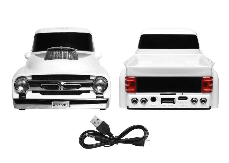 Bluetooth speaker RETRO WS-538 ,10W,FM radio,USB, TF, silver Packaging status original