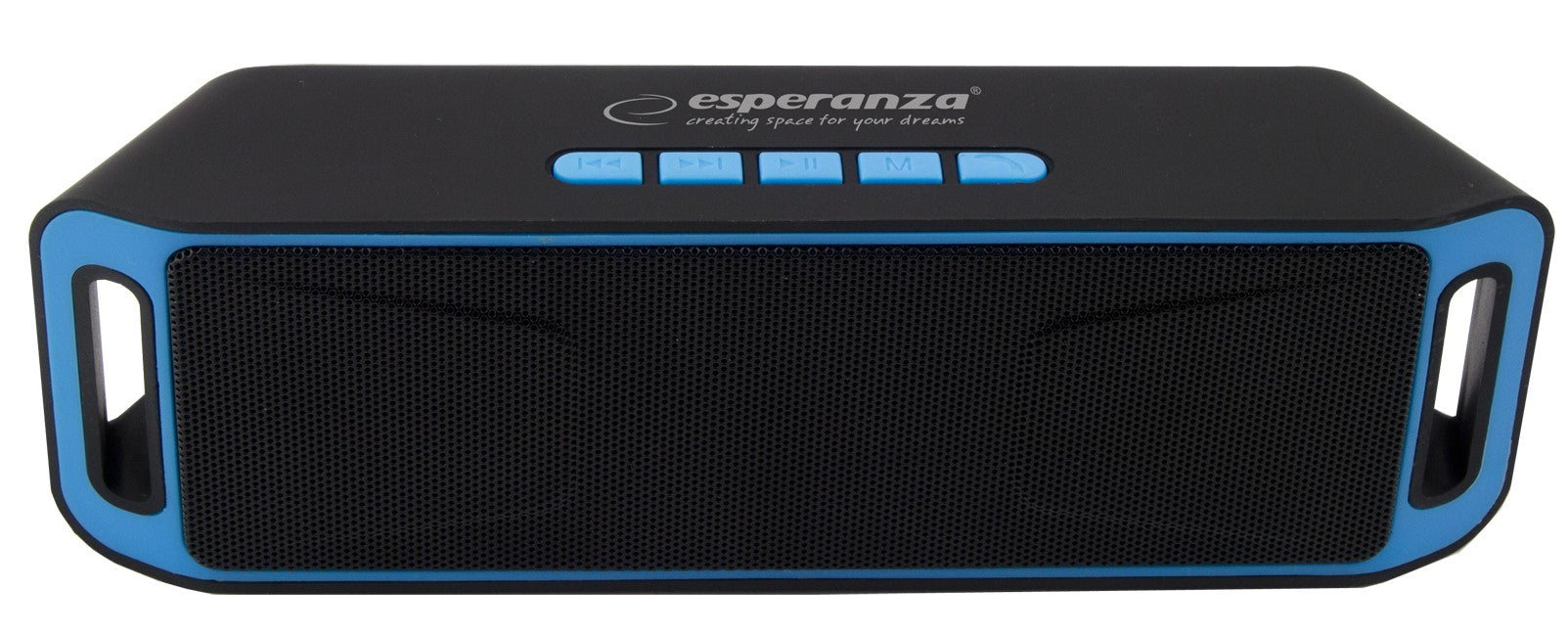 Bluetooth speaker with built-in FM radio black-blue