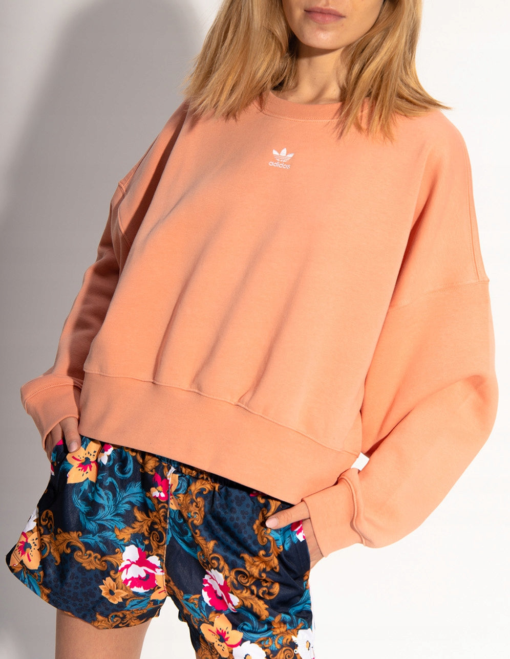 Pullover für Damen Adidas Originals Sweatshirt H06659, braun