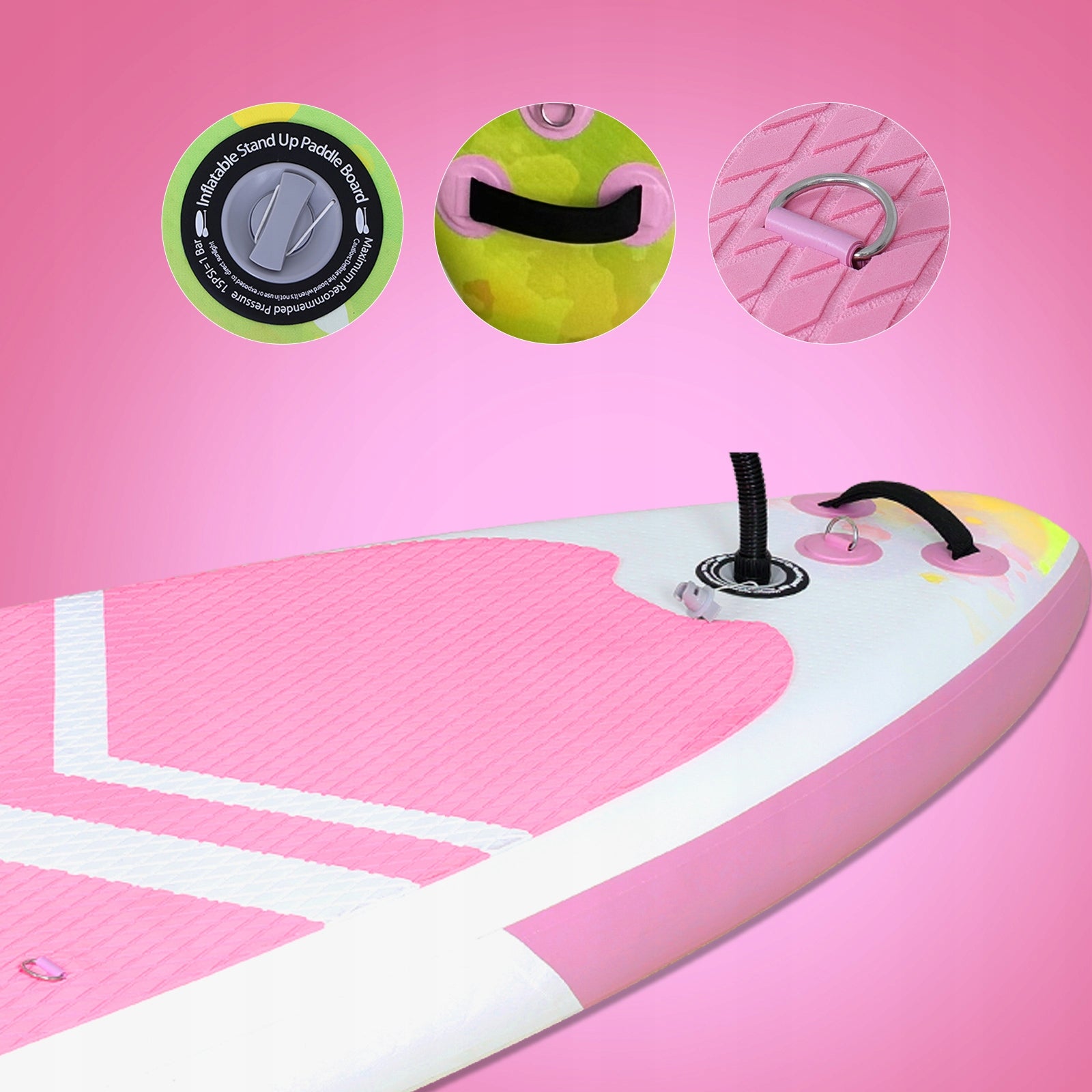 Board SUP Stand up paddle Pumped 335x84cm set With seat pink Gender unisex product