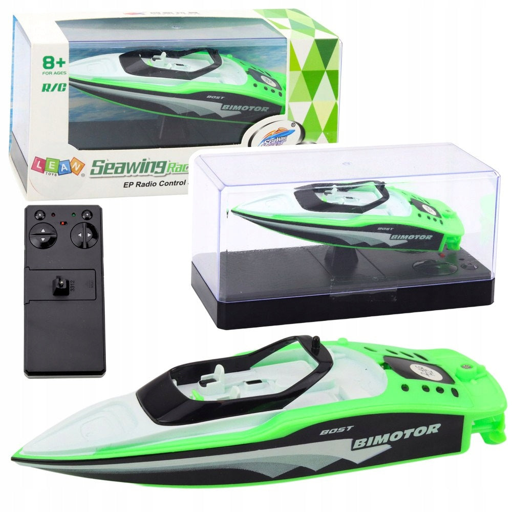 Boat Motorboat Remote Controlled RC Dual Motor 2.4 GHz 15 cm Green Packaging status original