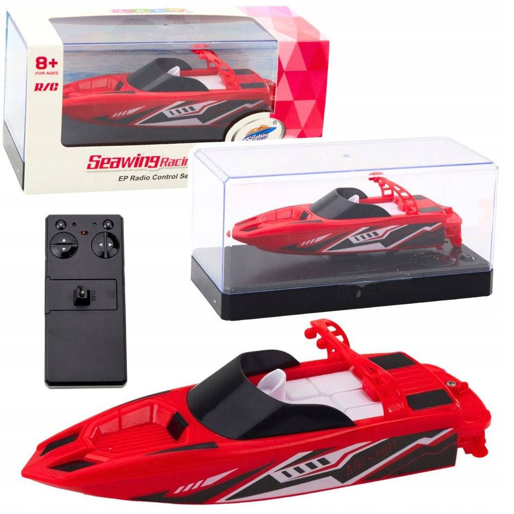 Boat Motorboat Remote Controlled RC Dual Motor 2.4 GHz 15 cm Red Packaging status original