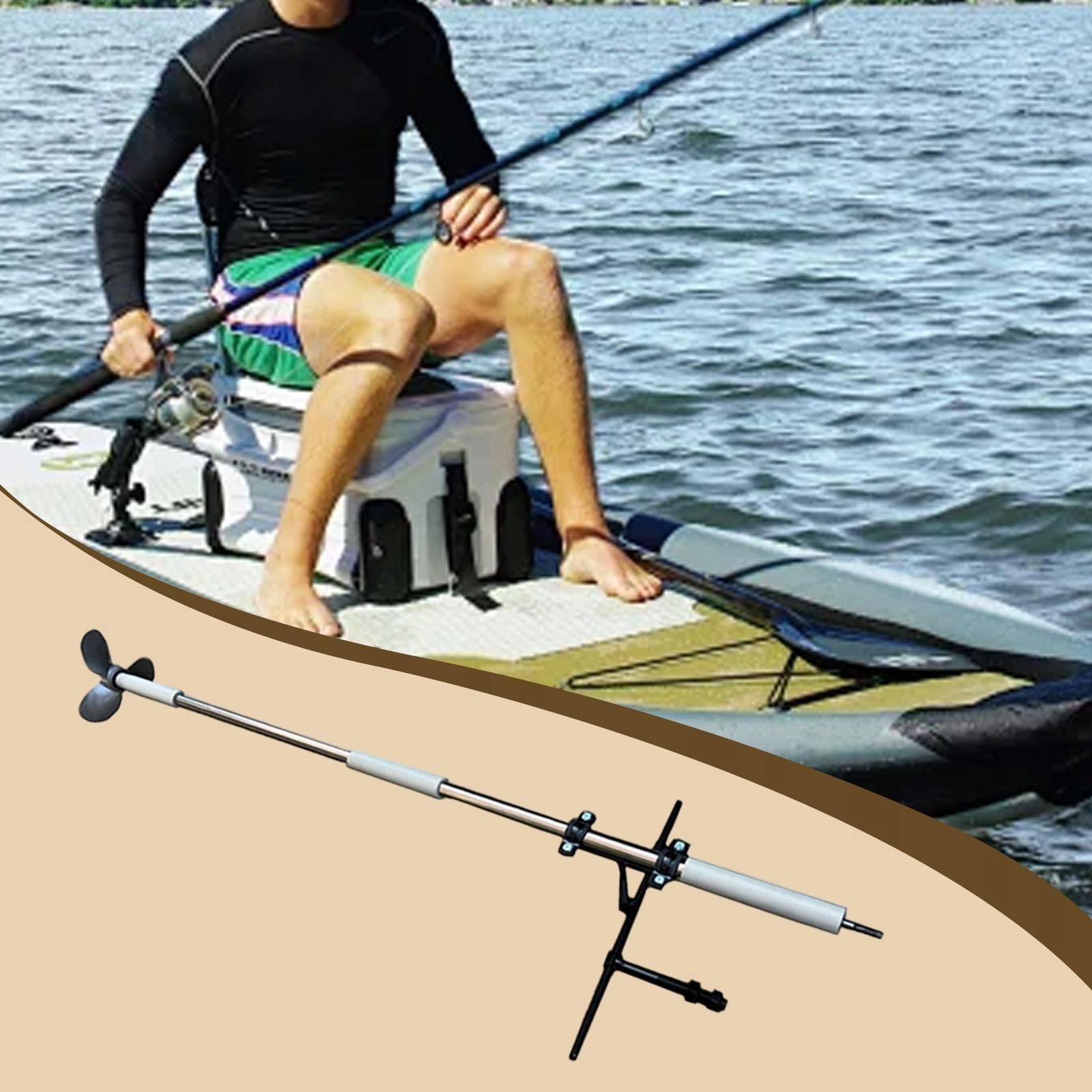 Boat Propeller Electric Drill Propeller Outboard Boat Propeller Hand 100cm