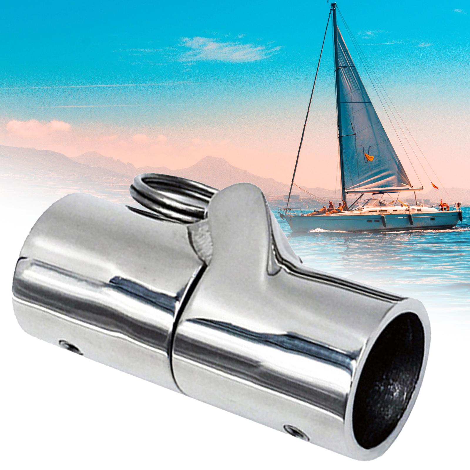 Boat Tube Connector, Stainless Steel Fittings, Hinged Swivel Coupler 25MM Weight 267 g