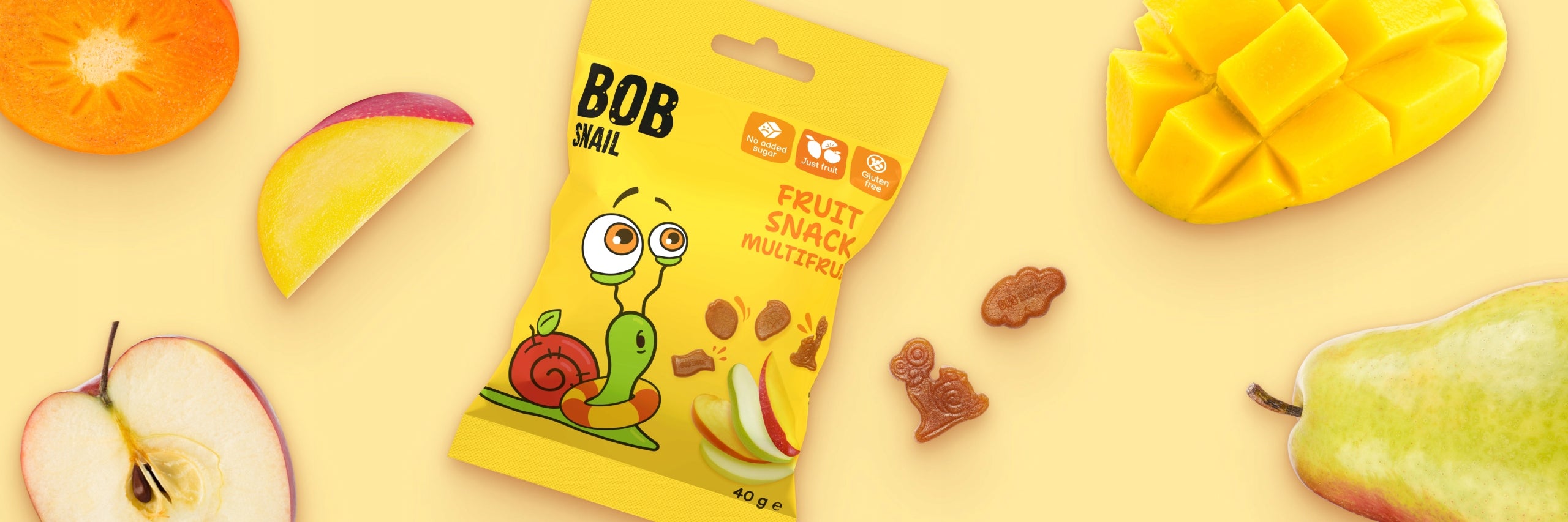 Bob Snail Fruit gummies MULTIFRUIT 40 g Medical device no