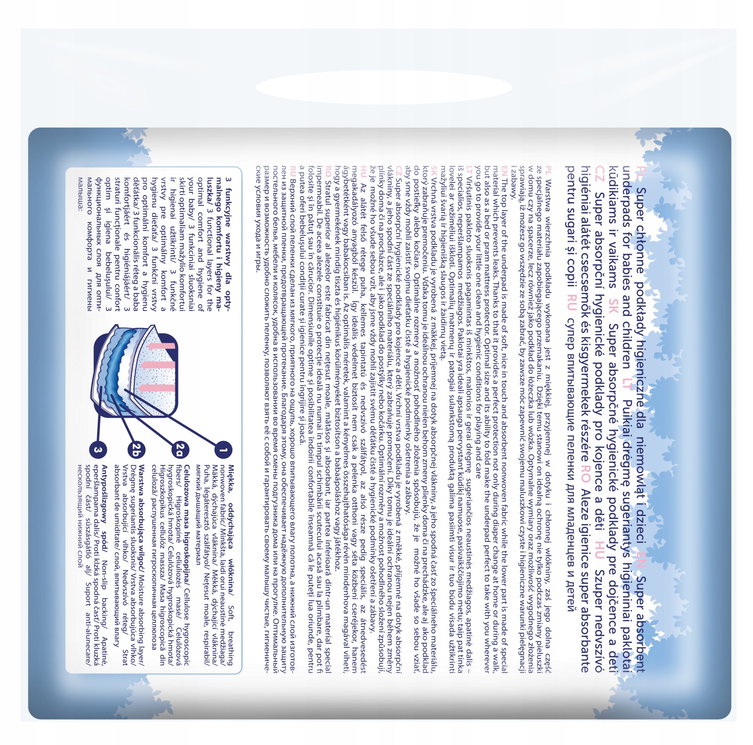 Bobini Baby Disposable Changing Pad 60x60 Strong Brand Bobini