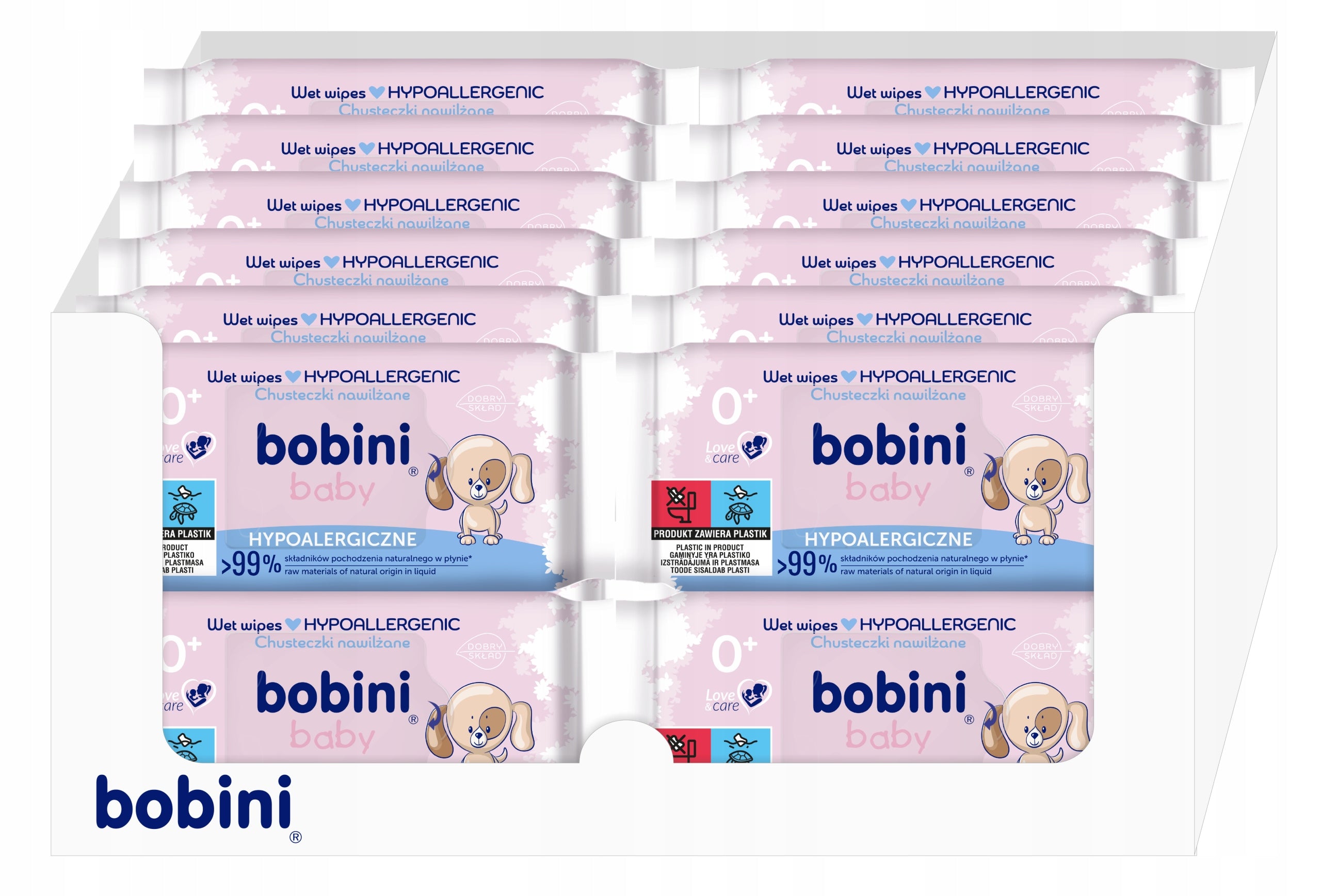 Bobini Baby Hypoallergenic Moisturized Wipes for Children 24 op