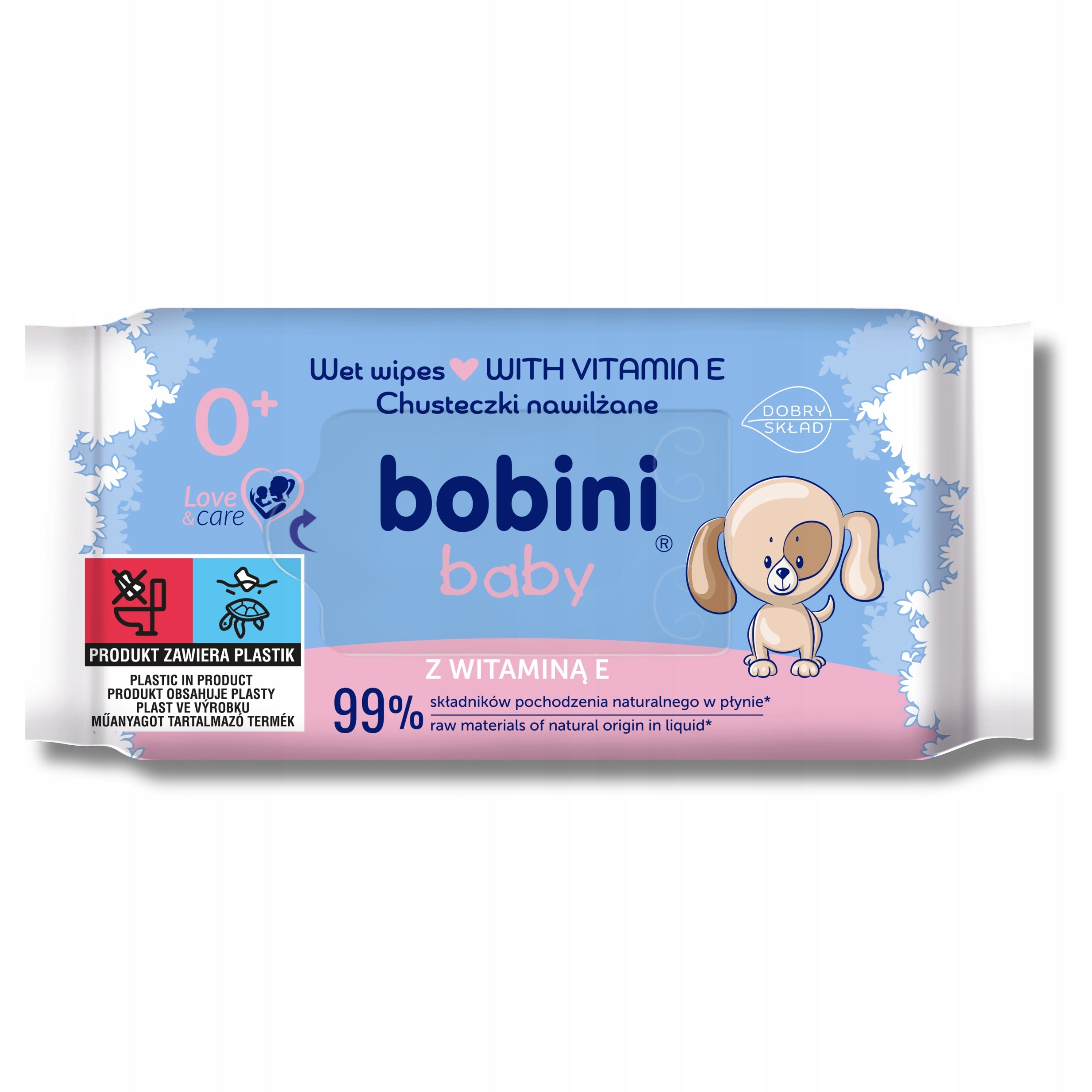 Bobini Baby Wet Wipes with Vitamin E. 60pcs x 4 pcs EAN (GTIN) 5900931038965