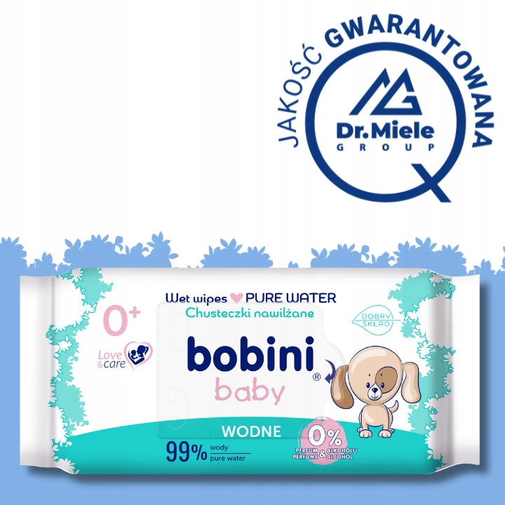 Bobini Baby Wipes Moisturized 99% Pure Water 24x60pcs Manufacturer code 5900931049398