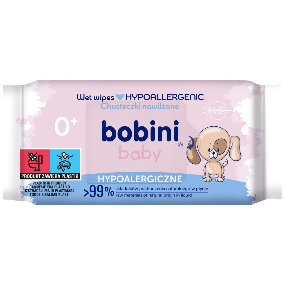 Bobini Baby Wipes Moisturized for Children 60x14 Packaging status original