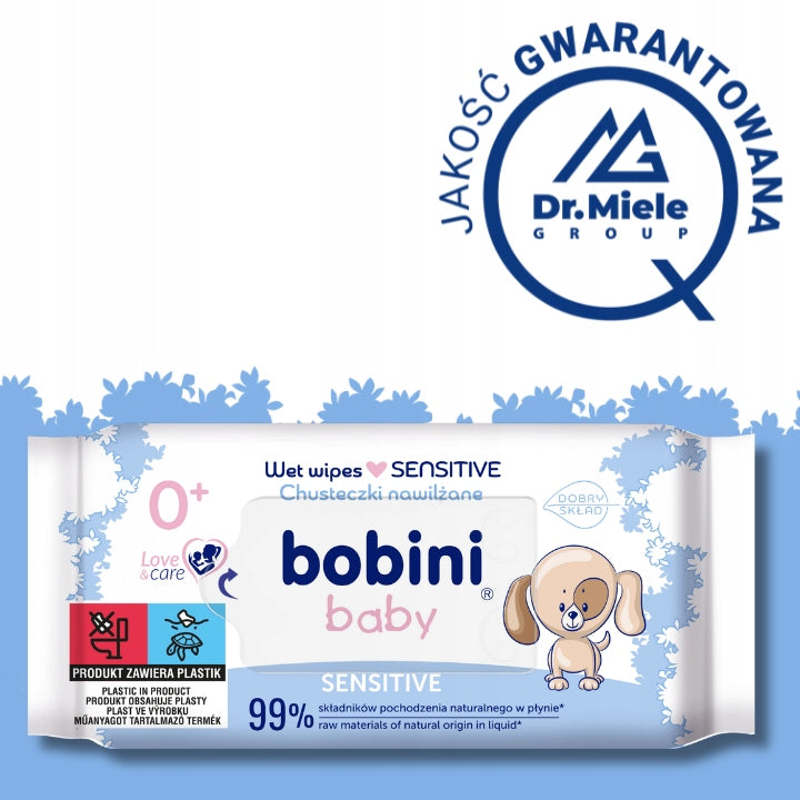 Bobini Moisturized Wipes for Children and Infants Sensitive 60 x 14pcs Manufacturer code 5900465238640