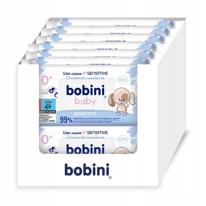 Bobini Moisturized Wipes for Children and Infants Sensitive 60 x 14pcs