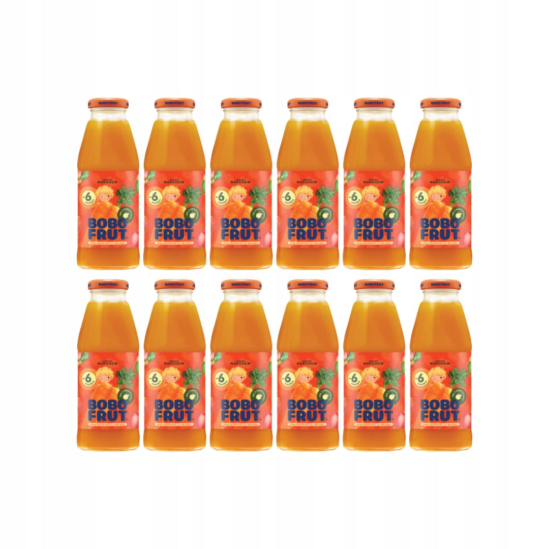 Bobo Frut Fruit and vegetable nectar apple carrots after 6 months 300 ml x12
