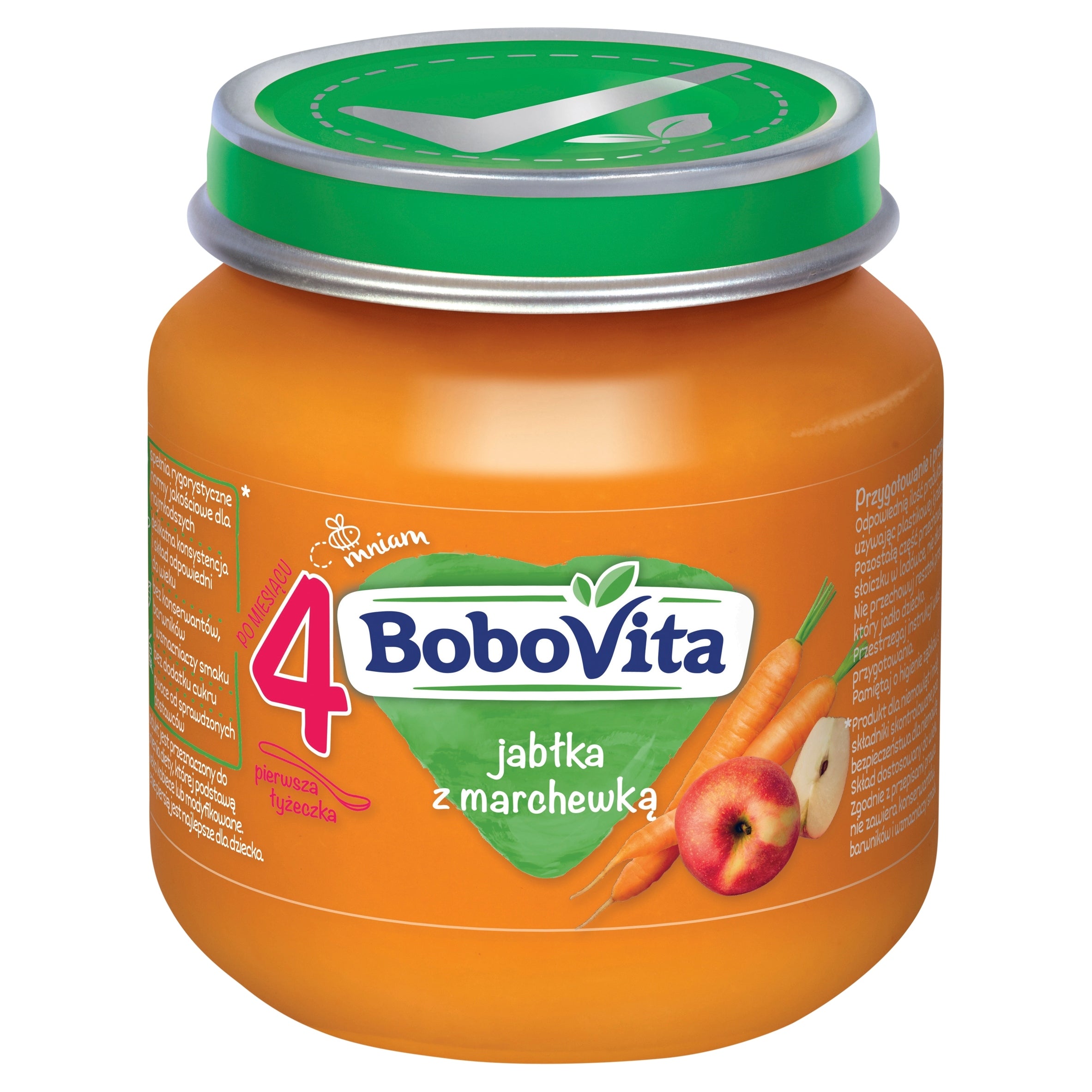 BoboVita Apples with carrots after 4 months 125 g