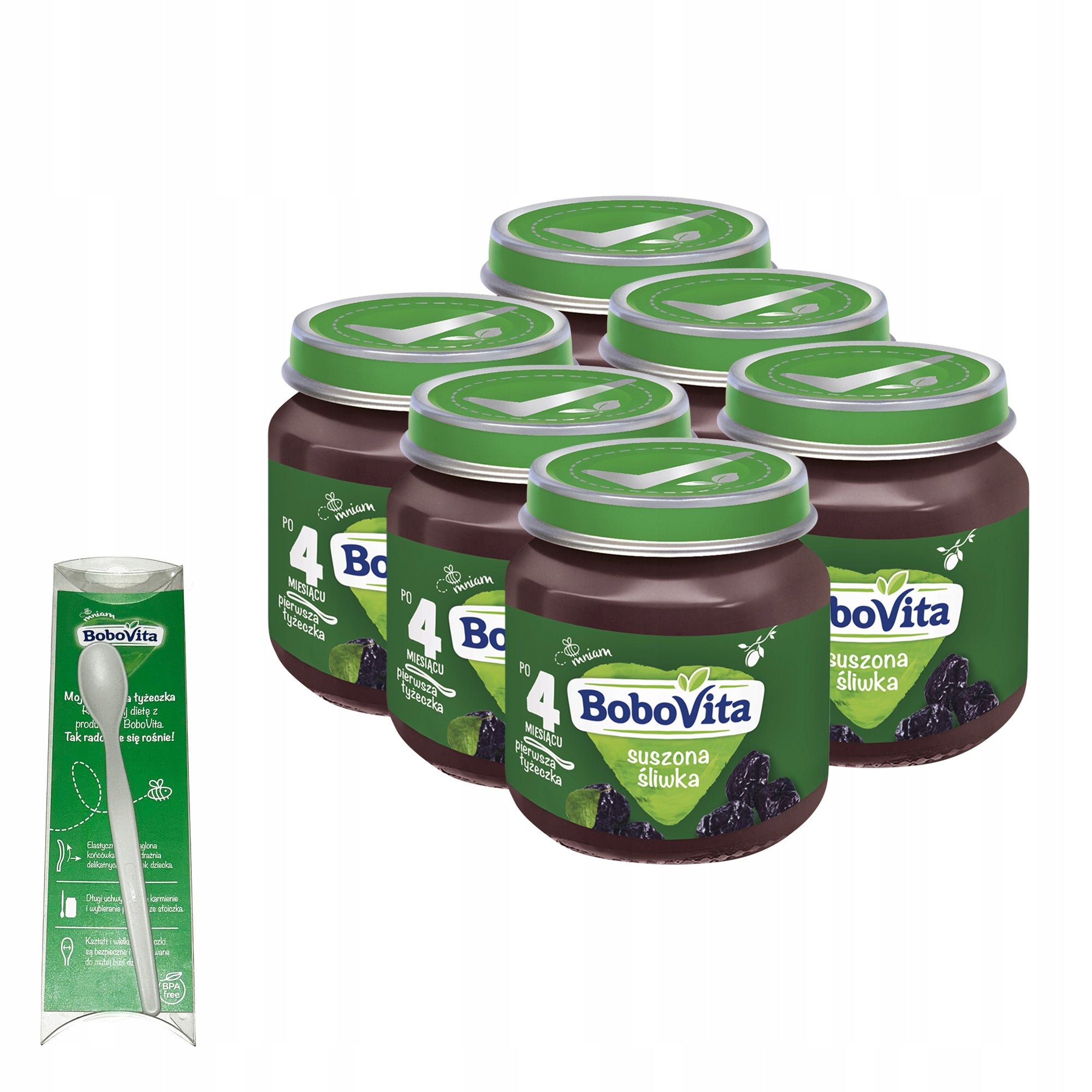 BoboVita Dried plum SET 6x125g + FREEBIE