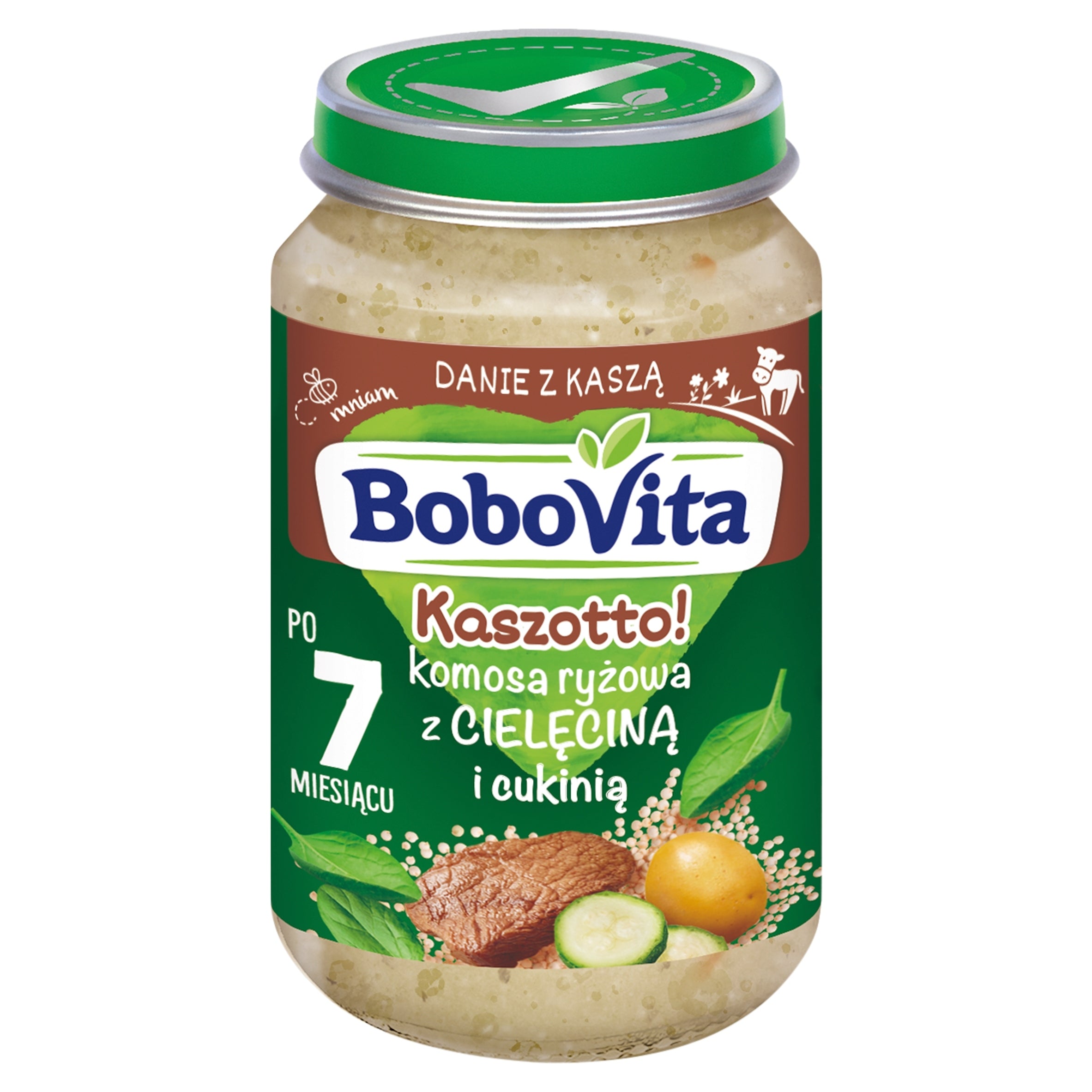 BoboVita Kaszotto! Quinoa with veal and zucchini after 7 months 190 g