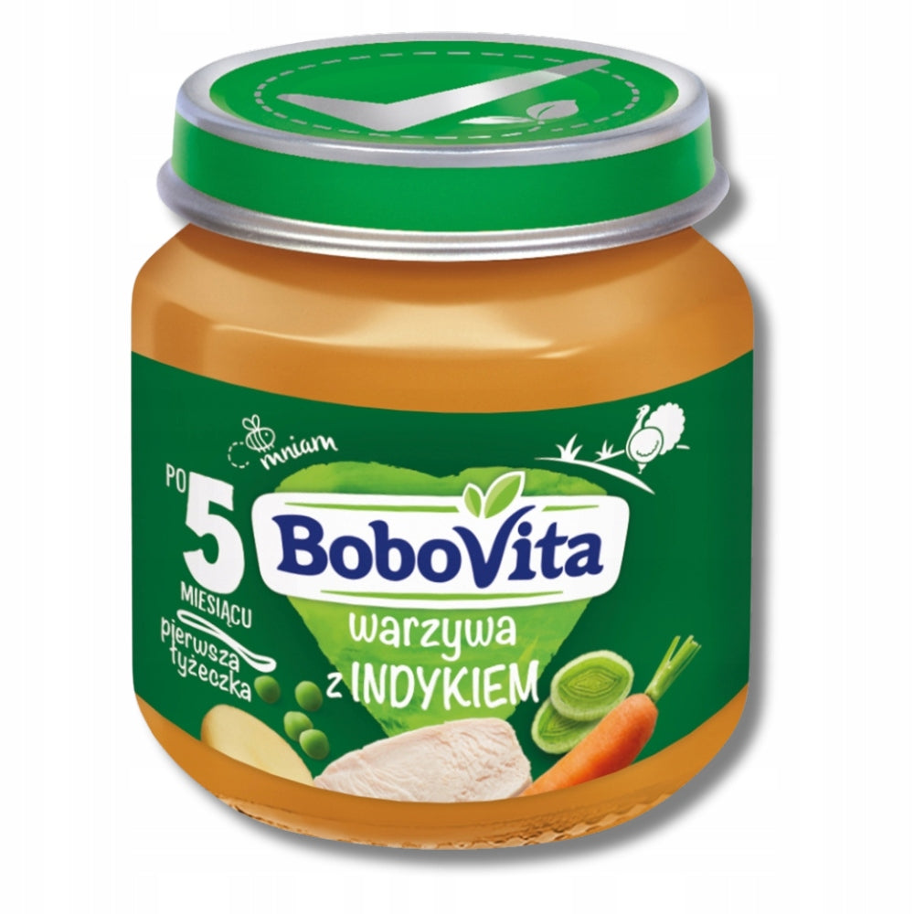 BoboVita Lunch Vegetables with Turkey after 5 Months Onwards 125 g