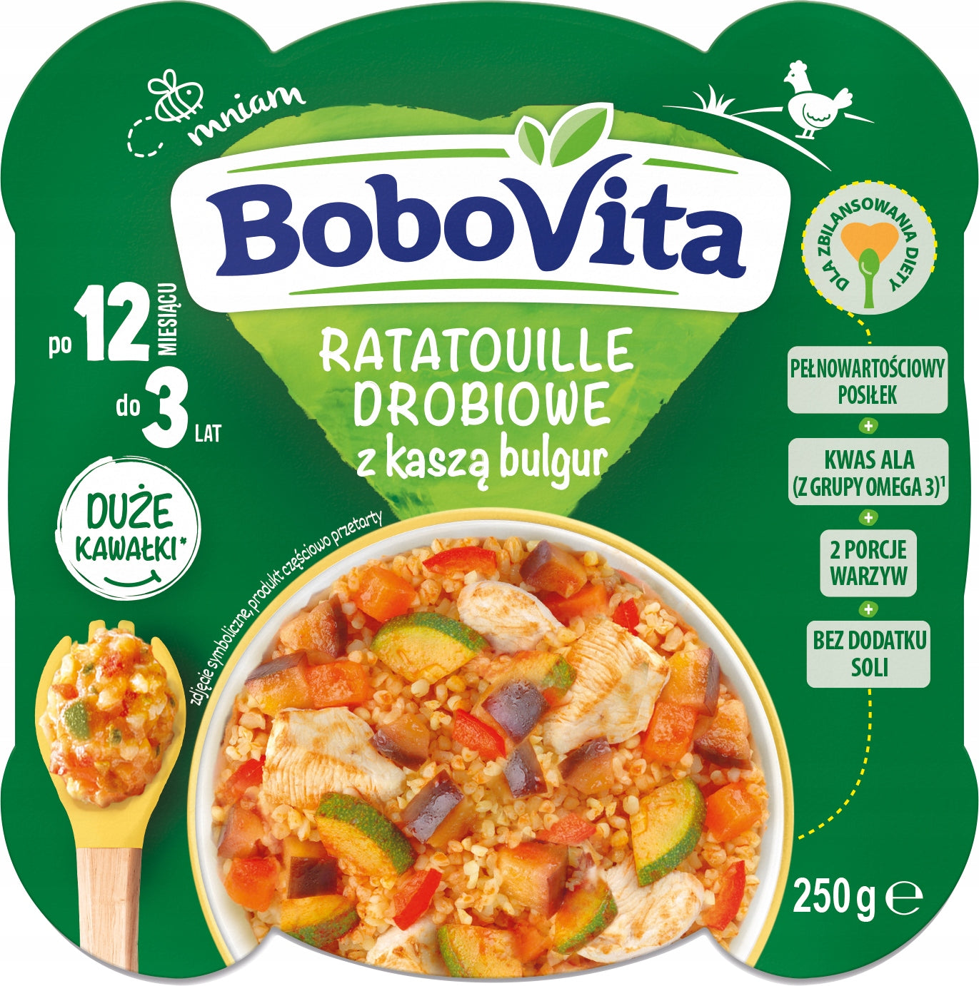 BoboVita Poultry Ratatouille with bulgur groats after 12 months 250 g