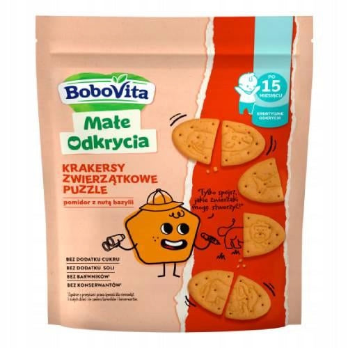 BoboVita Small Discoveries Wheat and Spelt Crackers for Children 15m+, 105 g