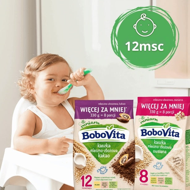 BoboVita milk and cereal porridge oat cocoa set mix promo 14x330g Packaging status original