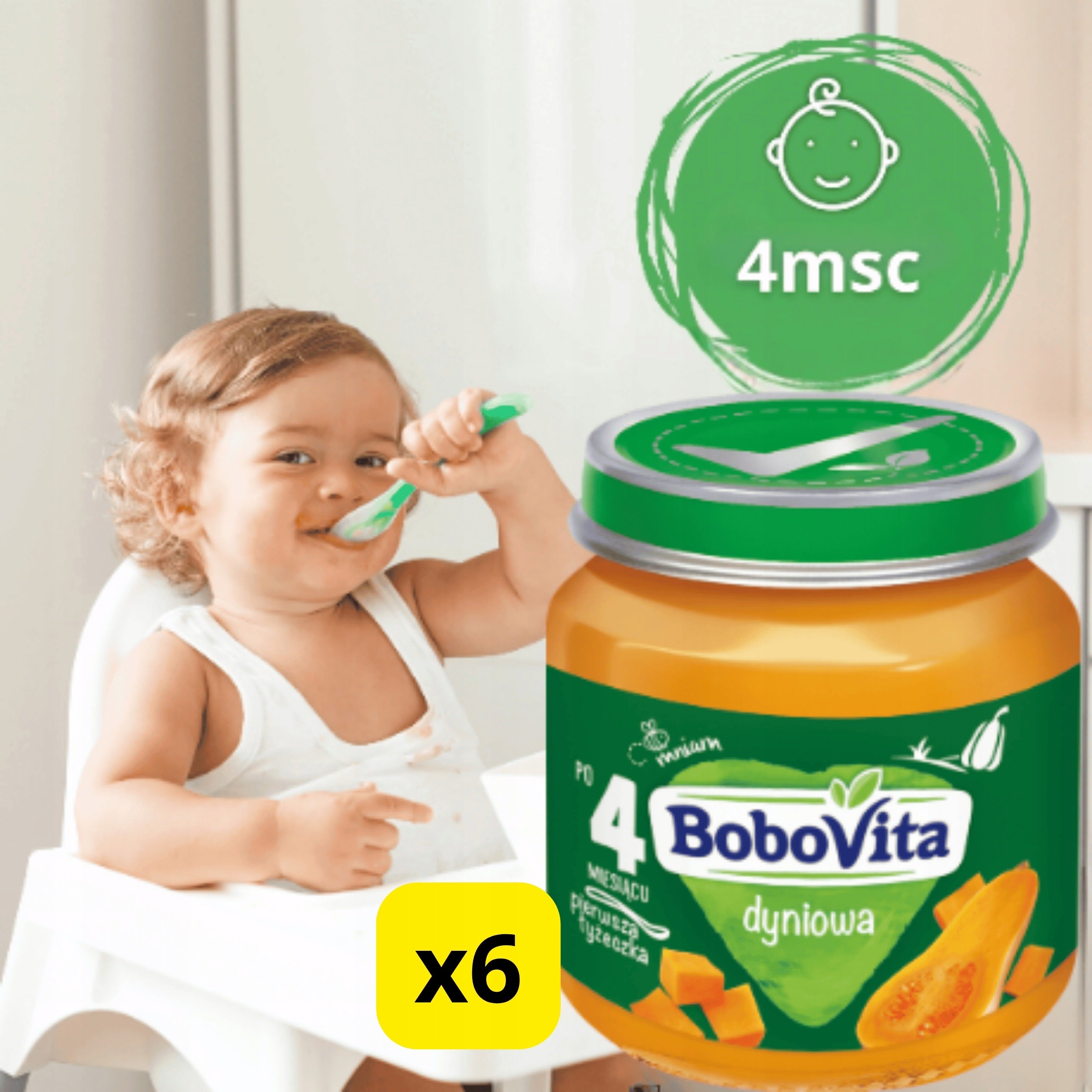 BoboVita pumpkin soup without gluten after 4 months 6x125g Brand Bobovita